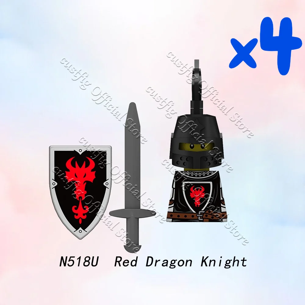 MOC Mittelalterliche Militärische Griechische Spartanische Krieger-Soldatenfigur Baustein Armeekastell König Ritter Schild DIY Bausteine Jungen Spielzeug Geschenk