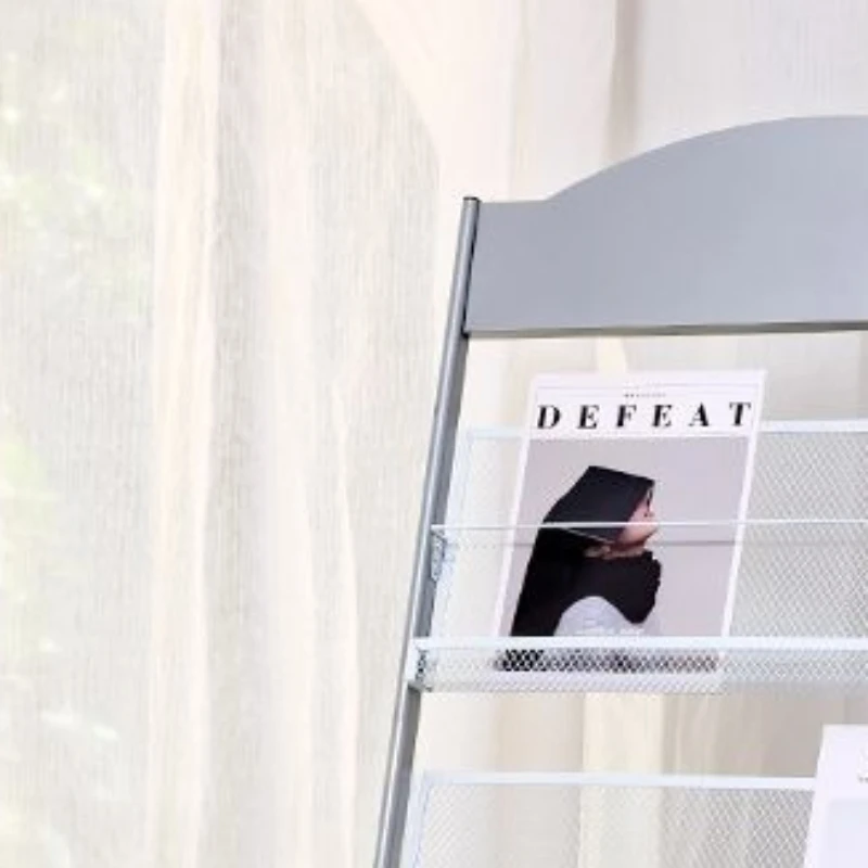 منظم التخزين رفوف المجلات سلم الرف الحديث الأثاث مجلة رفوف مكتب الأثاث المعدني Scaffali MHSNJ