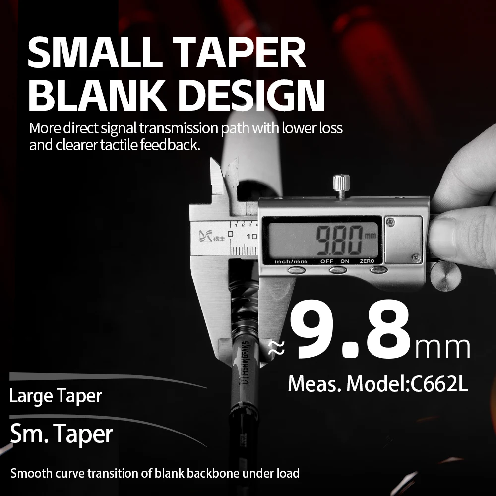 FISHINGFANS PERFORMER Titanium TZ Guide 6'6 6'8 L M ML MH Power Carbon-Rollenhalter AA Korkgriff 7-26lb Karpfen-Bass-Angelrute – Detail 10