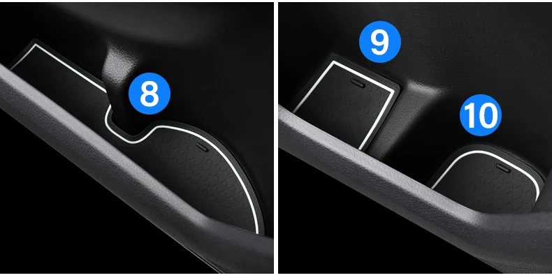 Für Honda CR-V CRV 6. Generation 2023 2024 2025 Silikon Autotür Nut Rutschfeste Matten Tor Slot Cup Pads Armlehne Kissen Zubehör – Detail 18