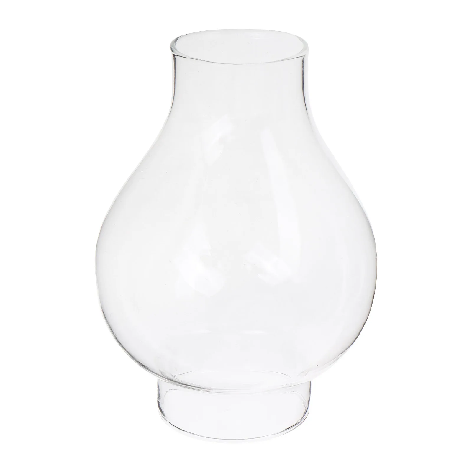 

Vintage Round Glass Lamp Chimney Clear Handblown Oil Lampshade Light Cover Hurricane Lamp Glass Replacement