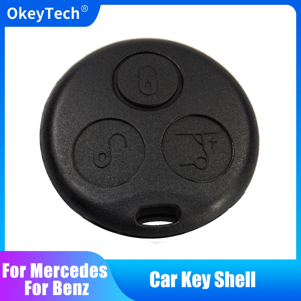 Okeytech kulcs diy Gránát számára mercedes benz MB smare fortwo 450 forfour roadste 3 gomb kulcs fedezze Kicserélés Órazseb esetben nincs Penge