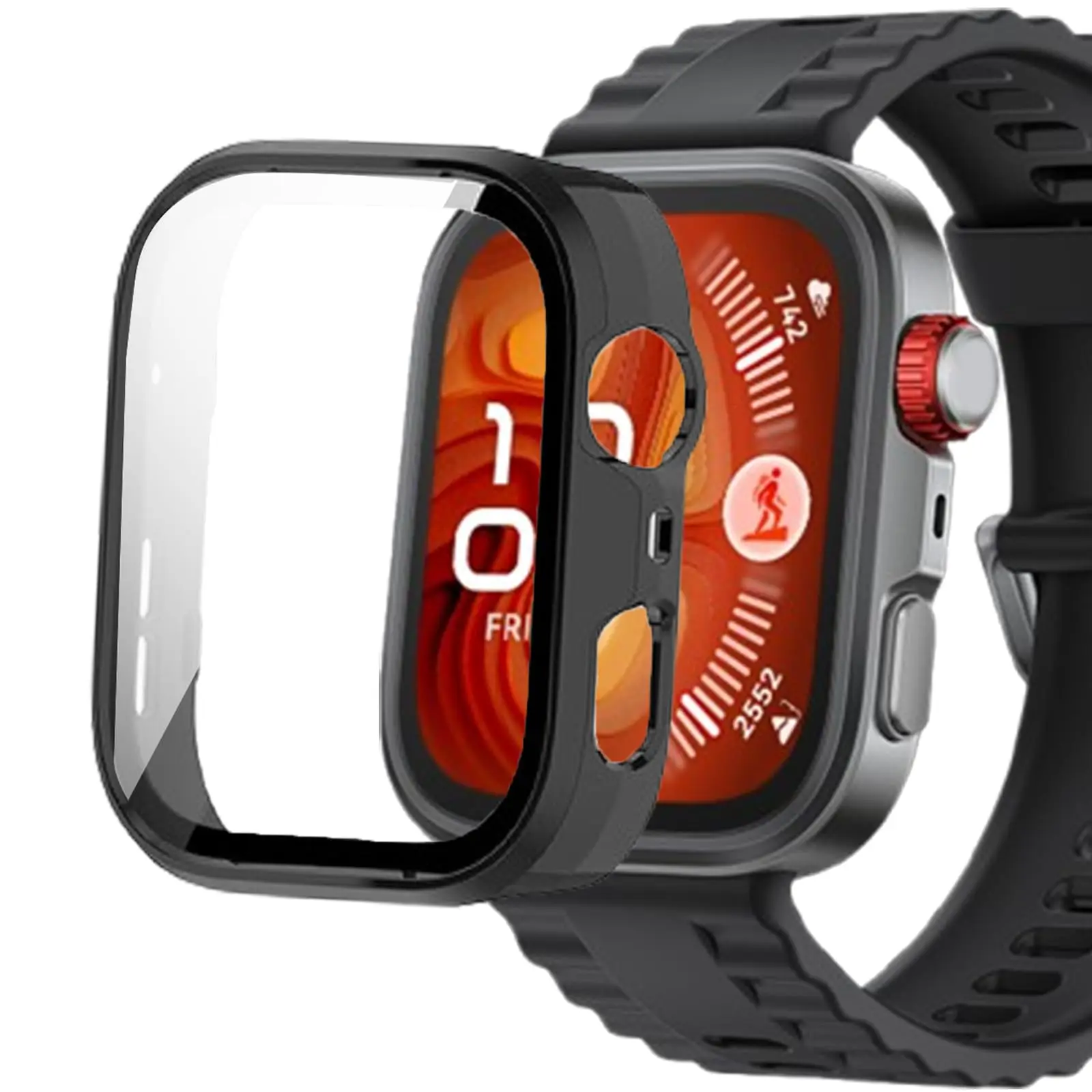 Закаленное стекло + чехол для Huawei Watch Fit 4 Pro, универсальный чехол для ПК, бампер fit4, защитная пленка для экрана Huawei Fit 4, аксессуары для чехла