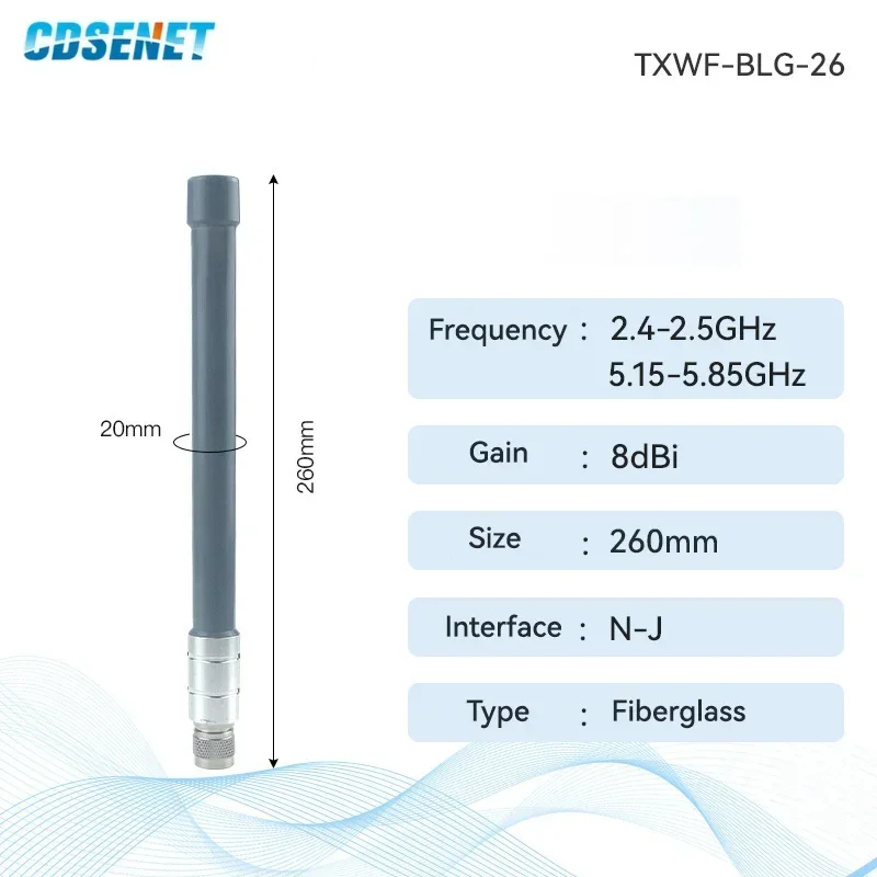 2.4G/5.8G Wifi Fiberglass Antenna CDSENET Panel Directional Antenna N-J Outdoor Waterproof  Long Range for Router Modem Antenna