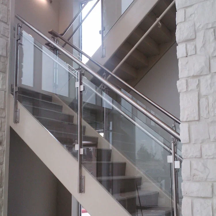 Baluster glass railing steel fence balcony deck stairs posts/handrail balustrade handrail railing