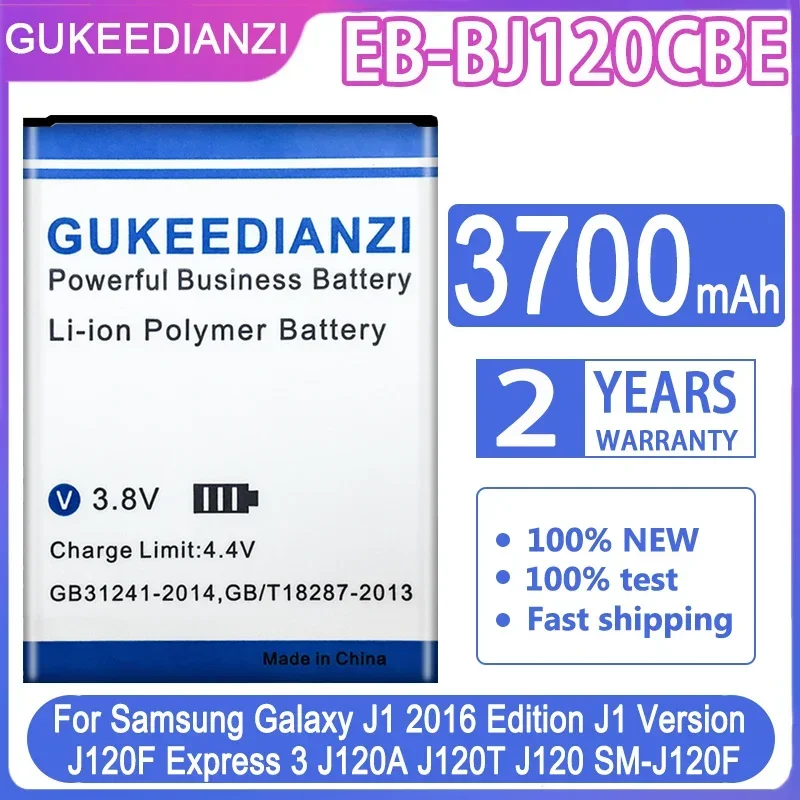 GUKEEDIANZI B-BJ120CBE Battery for Samsung Galaxy J1(2016) J120 J120F J120A J120T J1 Version Express 3 EB BJ120CBE +Tracking NO