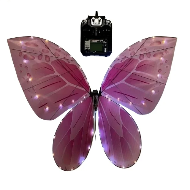 JMZ LED Butterfly Drone Remote Control Flying Insect Toy for Kids Adults Outdoor Indoor Party Wedding Stage Show Decoration