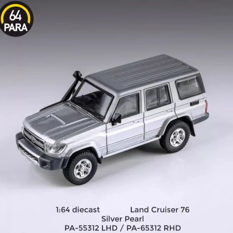 

PARA Diecast 1:64 TYT Land Cruiser 76, имитация модели автомобиля из сплава, статическая коллекция, украшенные праздничные подарки, игрушки, сувенирный подарок