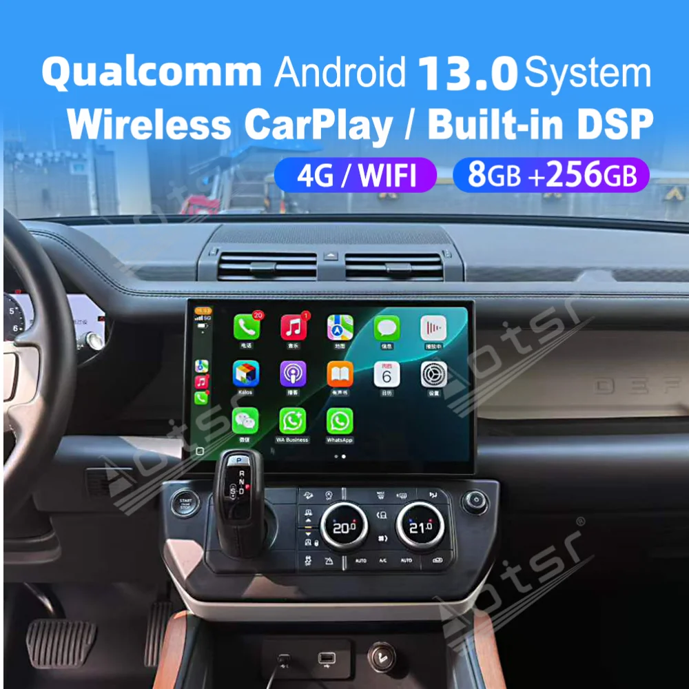13.1 Inch Android Screen For Land Rover Defender 2019~2025 Car Multimedia Automotive Carplay GPS Navi Car Radio Stereo Head Unit
