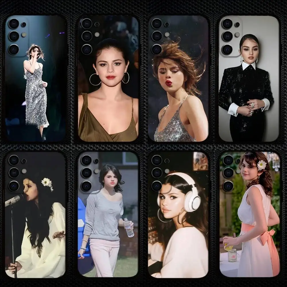 

Selena Gomez Phone Case For Samsung S25,S24,S23,S22,S21,S20,Plus,Fe,Lite,Others Black Cover