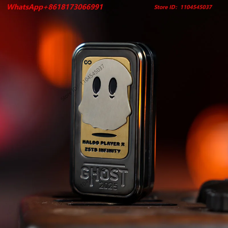 Ha Lu player mechanical little ghost ultra long paragraph feel dense direct push card mechanical ding EDC decompression toy