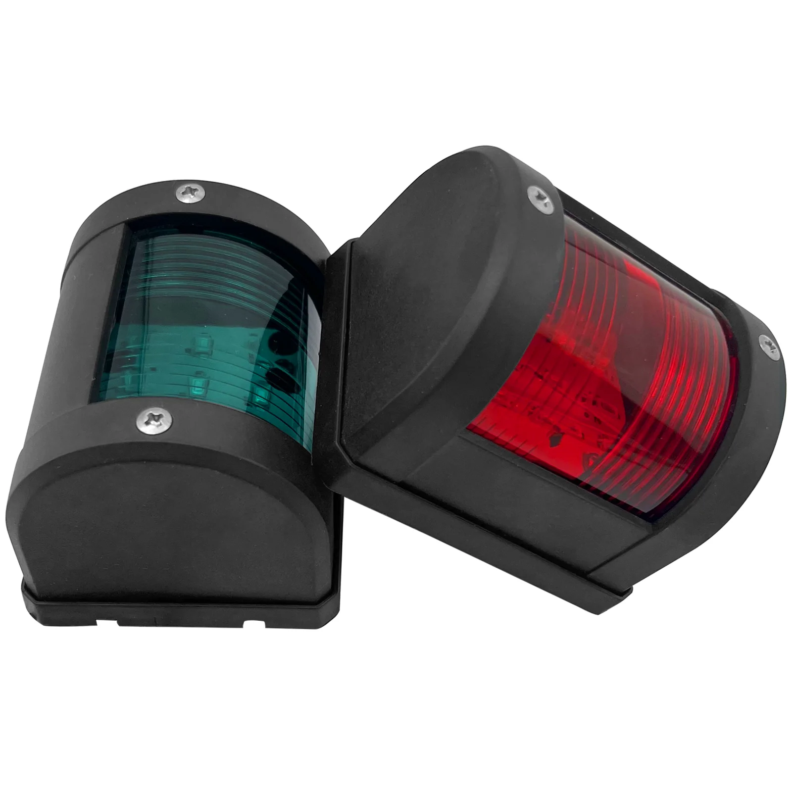 ISURE MARINE Boat Green Starboard and Red Port Side Black Stern LED Navigation Light 90° IP66 Anchor Signal Mast Light