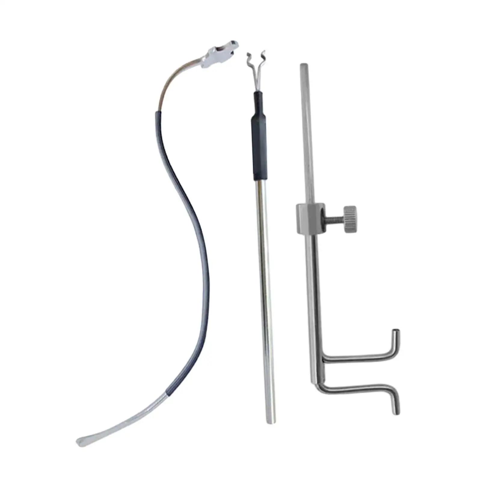 

Violin Sound Post Tool 3Pcs Measuring Installing Measurer Luthier Tool S Style Setter Retriever for Install Repair Maintenance
