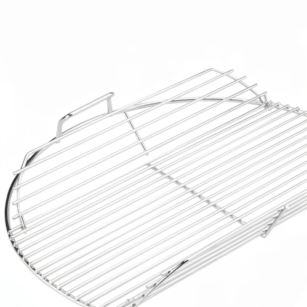 Portable 17 Inch Round BBQ Grill Grid Replacement Carbon Steel Cooking Rack For 22 Inch Kettle Charcoal Barbecue