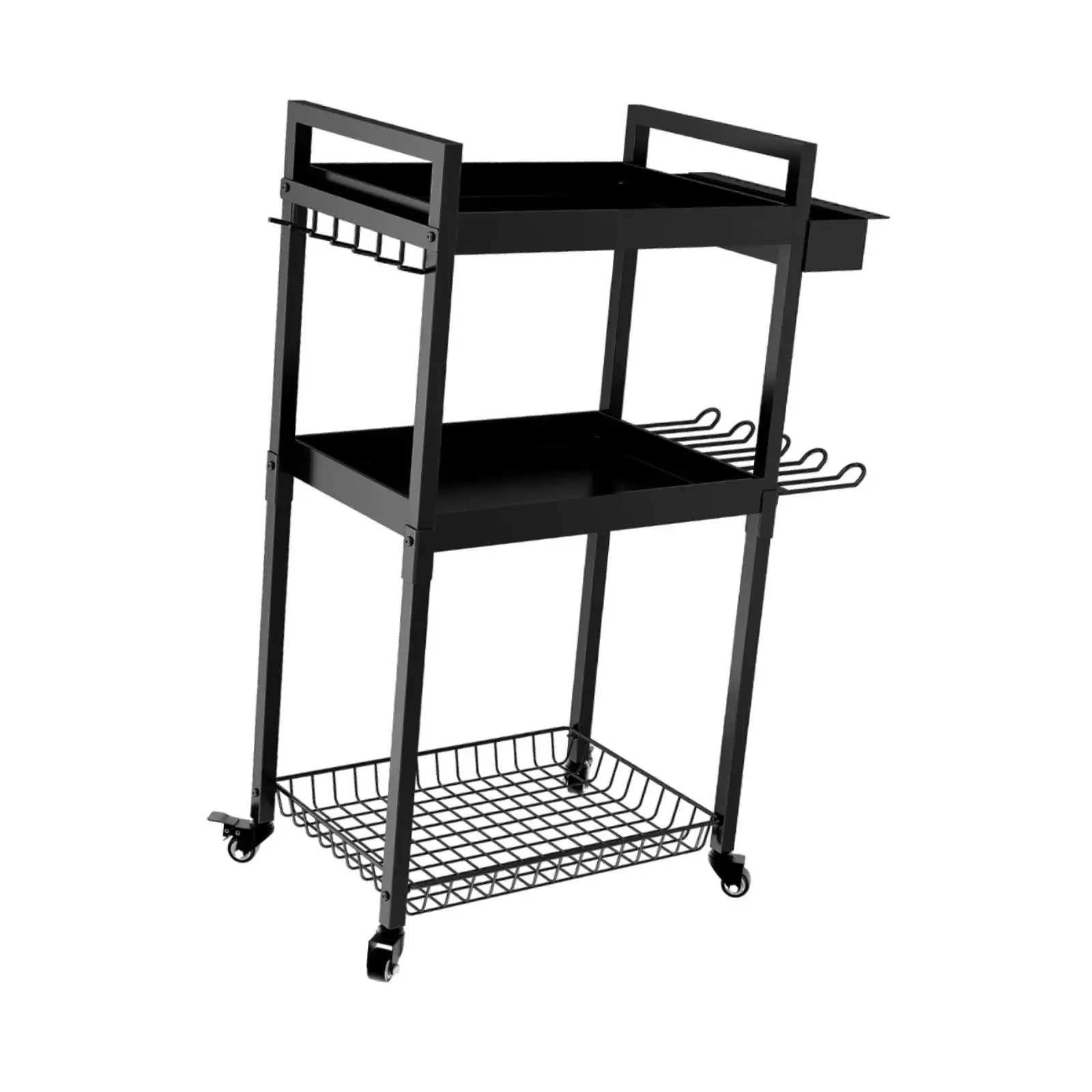 Power Tool Organizer Cart Rolling Tool Cart Shelf for Office Garage Workshop