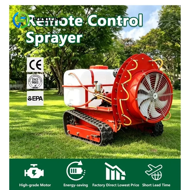 Customized Self Propelled Crawler Sprayer Remote Control Orchard Agricultural Robot for Farm fruit tree spray self-propelled
