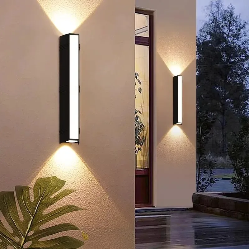 

Modern LED wall lamp waterproof outdoor wall lamp long belt IP65 plastic wall lamp garden porch lamp lamp