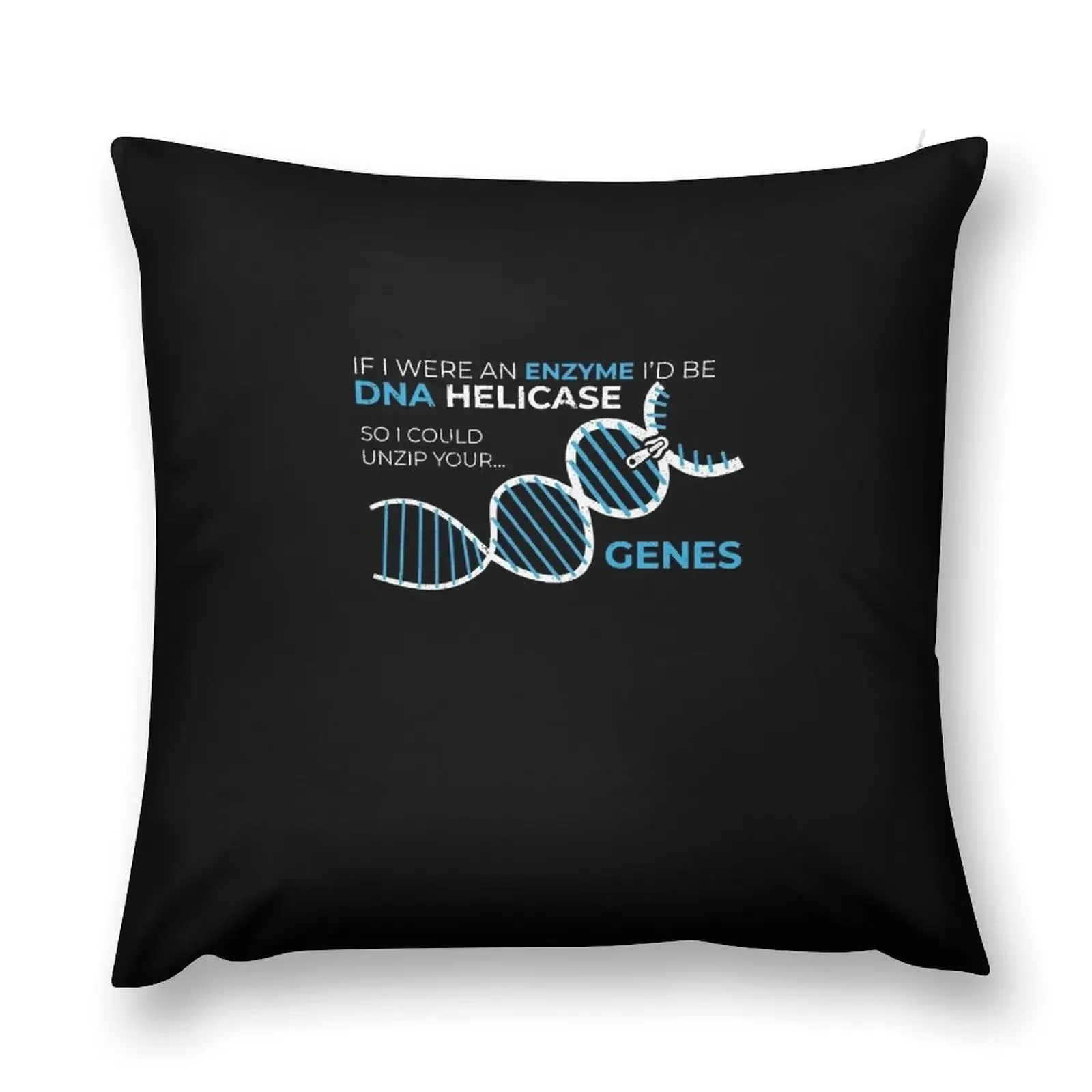 DNA Helicase Unzip Your Genes Biology STEM Biologist T-Shirt Throw Pillow Cushion Child anime girl pillow