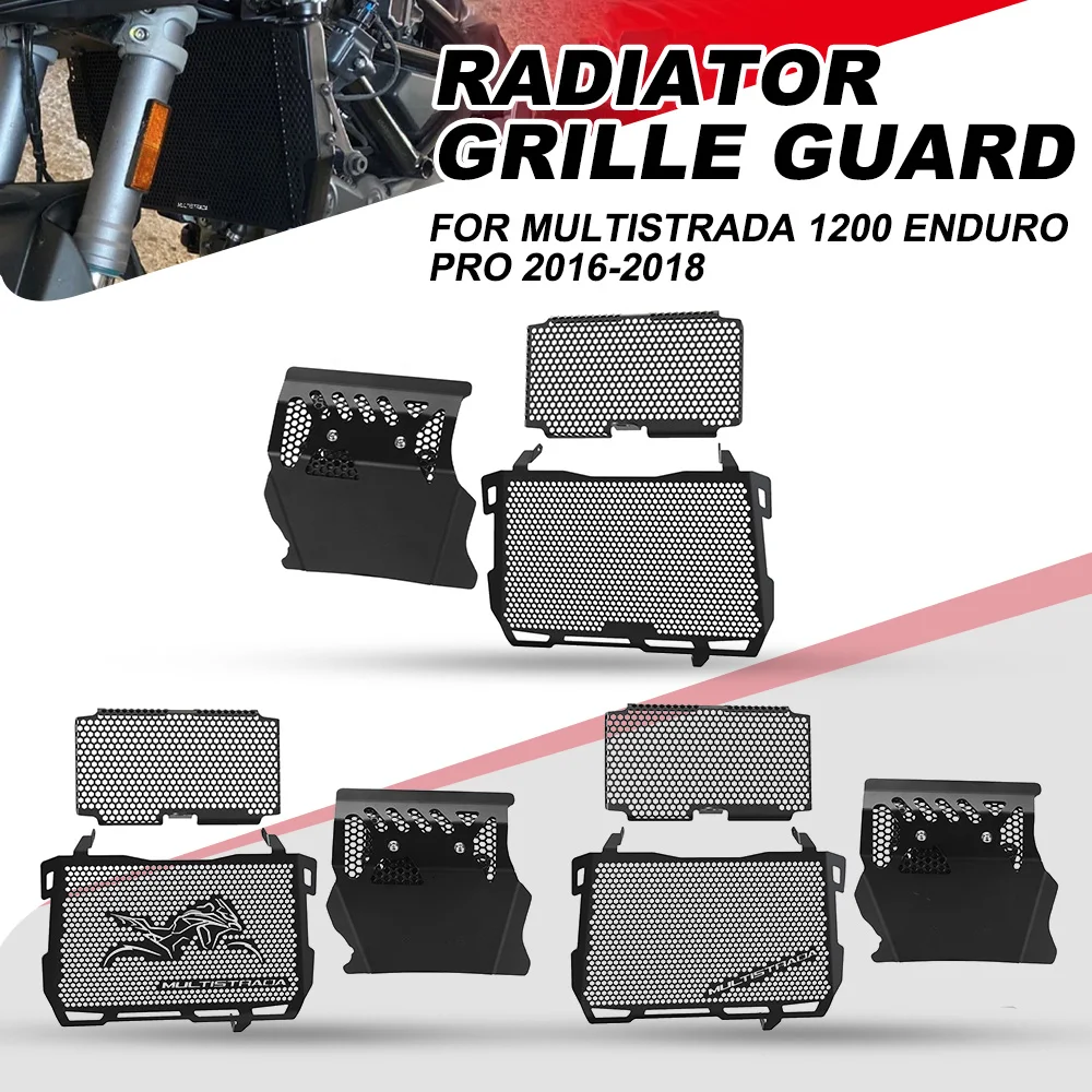 

For Ducati Multistrada 1200 Enduro PRO 2016-2017-2018 Radiator Guard Tank Grille Shield Engine Cooler Bezel Protector Mesh Cover