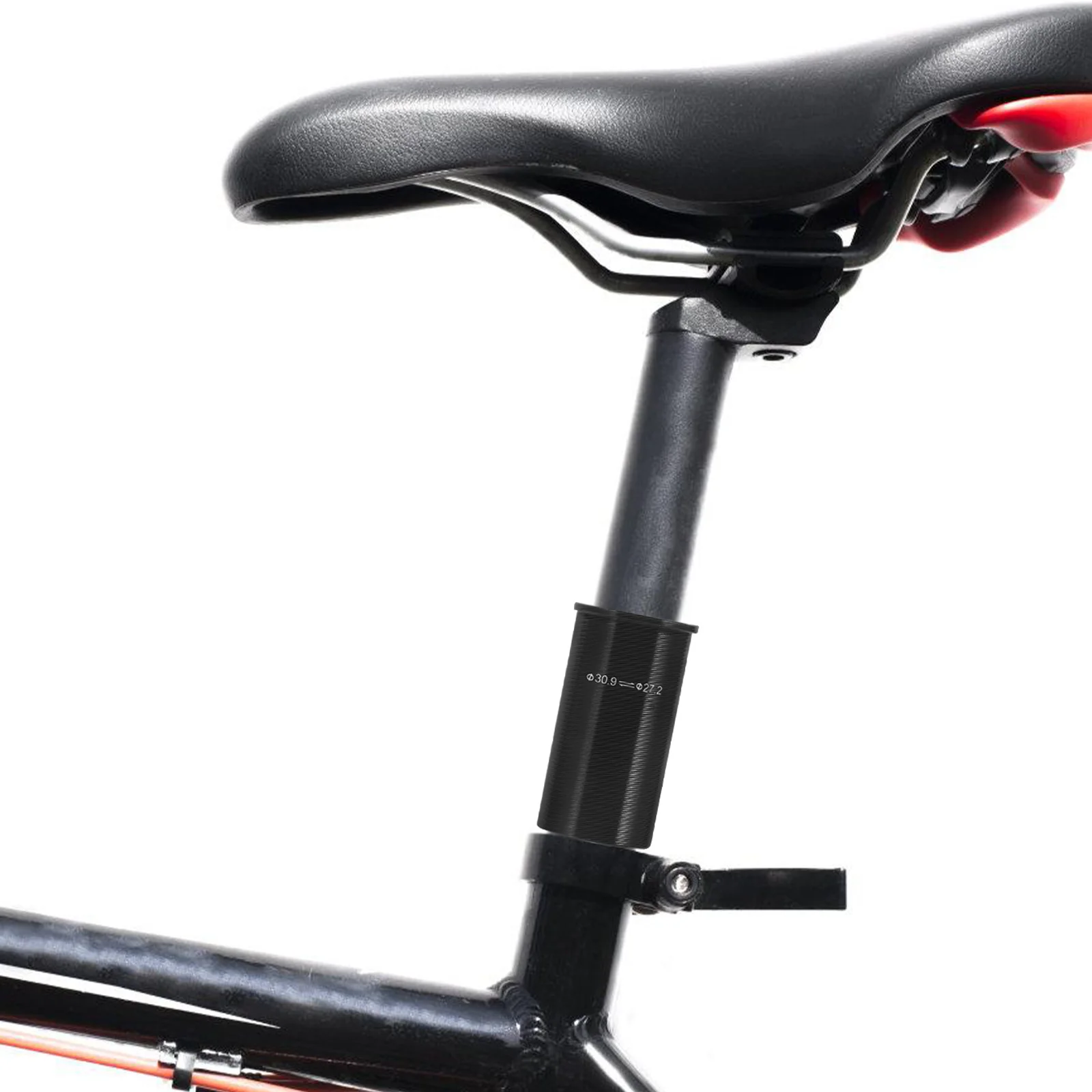 Bike Seat Post Shim Adapter Aluminum Alloy Metal Conversion Sleeve Seat Tube Reducer Bike Supplies Metal Conversion Sleeve