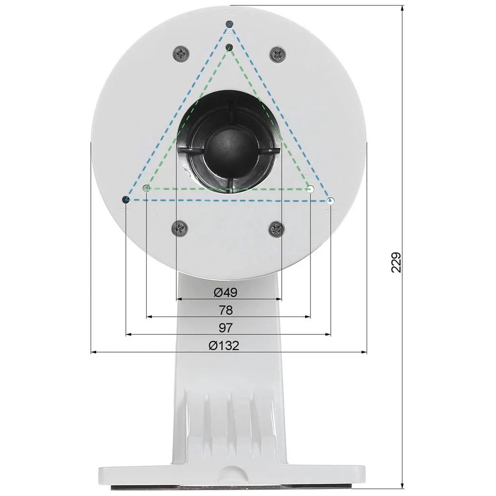 A72T DS-1273ZJ-130-TRL WMS WML PC130T Wall Mount Bracket For Hikvision Turret Camera DS-2CD2342WD-I
