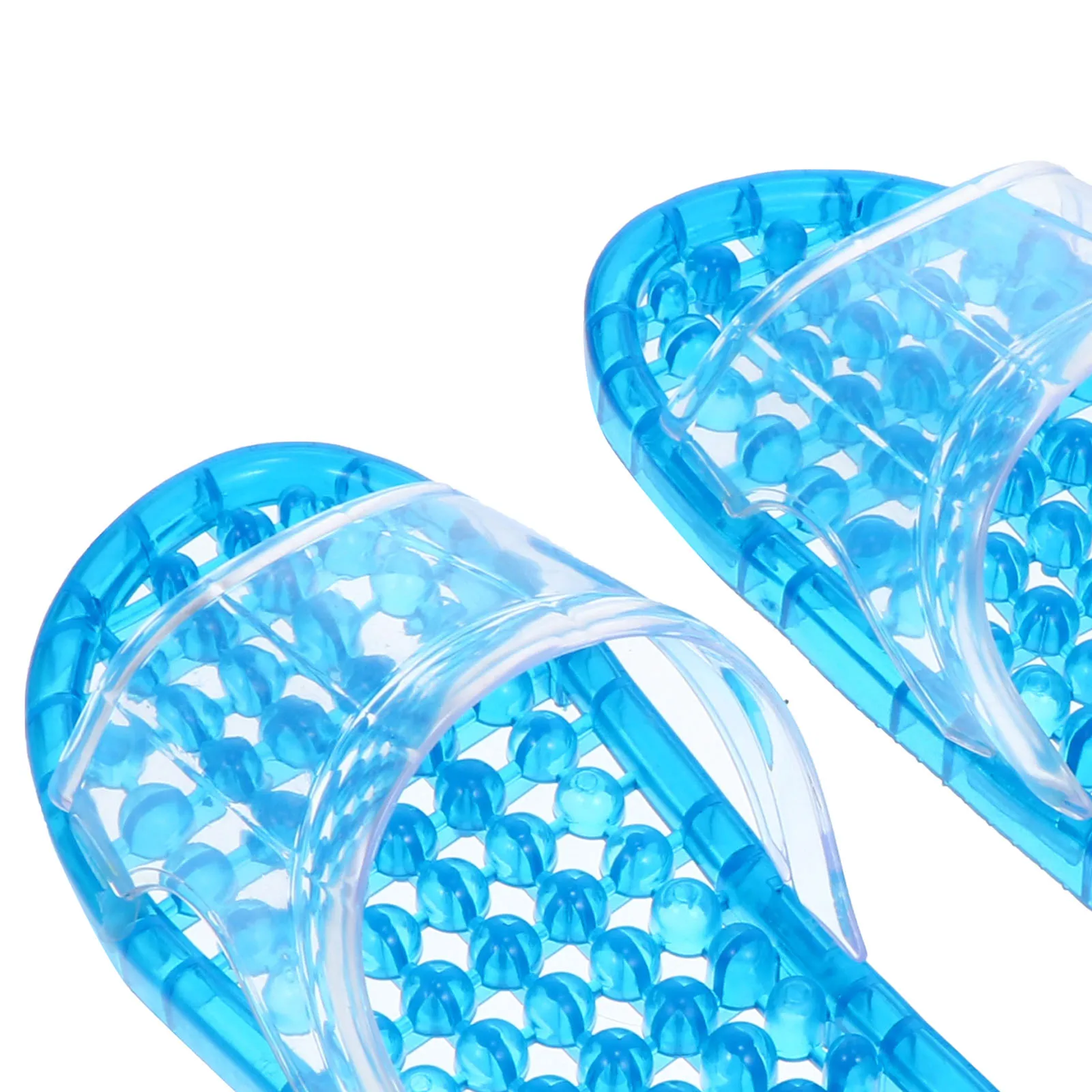 

Massage Slippers Lightweight Comfortable PVC Breathable Skid Resistance Unisex Hollowed Out Quick Drying Massaging Bathroom