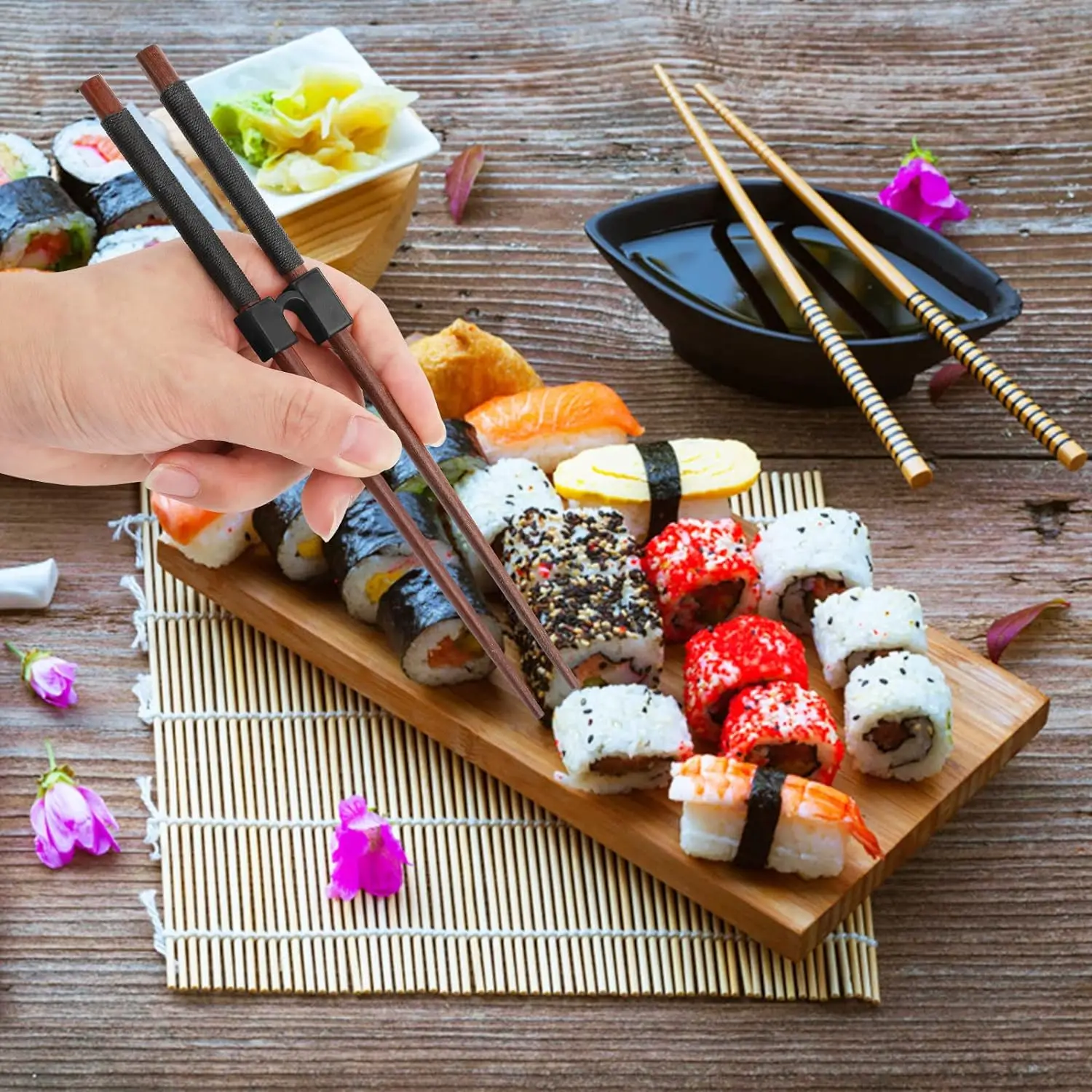 20pcs Helper Cheater Toy Beginner Adult Children Kids Children Reusable Chopsticks Learning Learning Training With Packaging 5