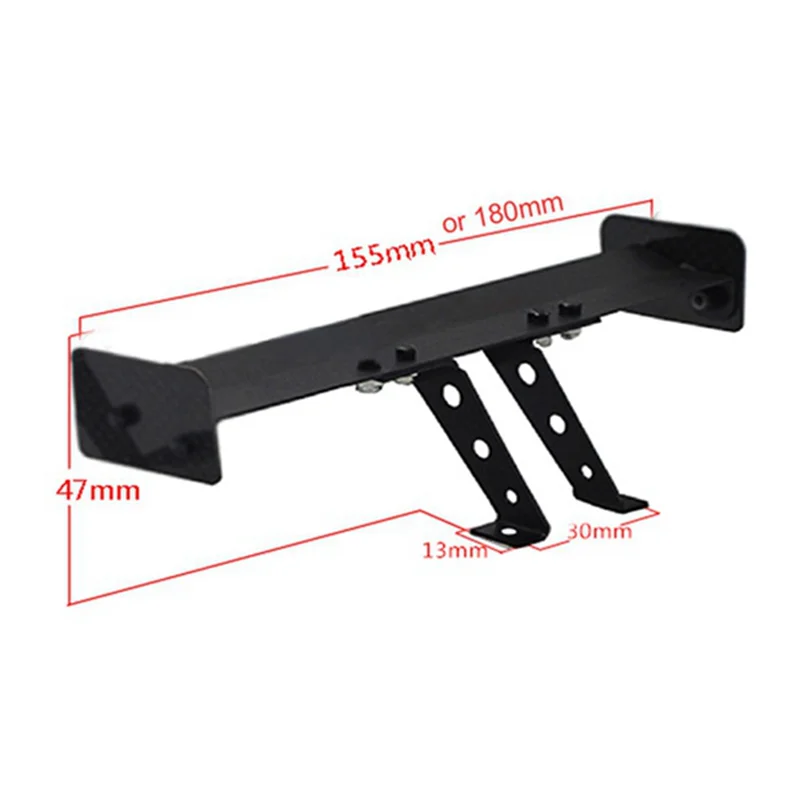 A30F-1 Piece 1/10 RC Car Aluminum Alloy Rear Spoiler Replacement Parts For Tamiya TT-01 TT02 HSP 94123 HPI 1/10 RC Road Racer 15