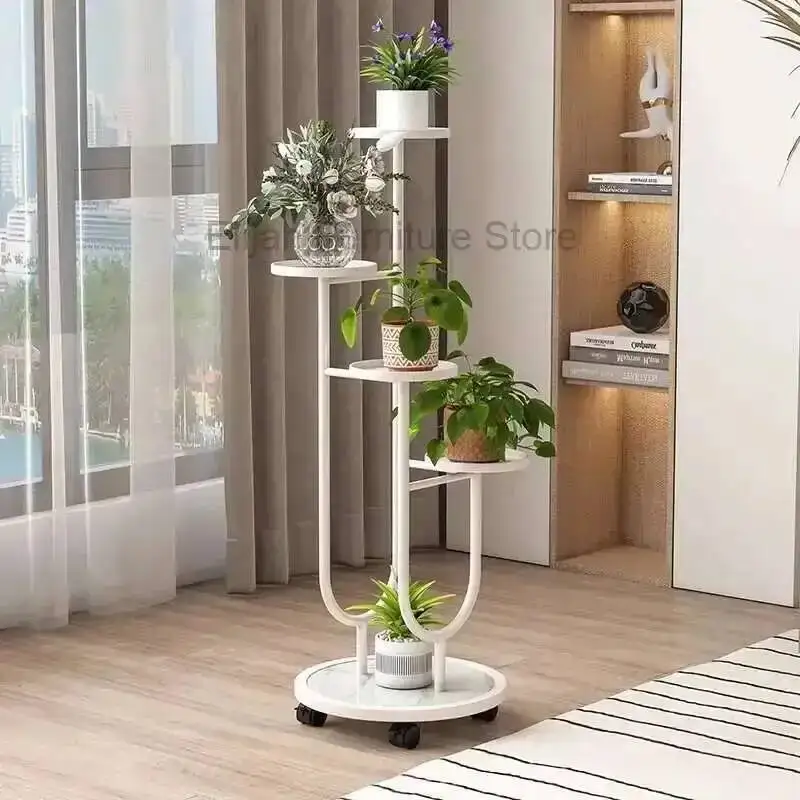 

Room Simple Flower Rack Living Aesthetics Modern Design Plant Display Shelf Wedding Decoration Art Planten Rek Home Furniture