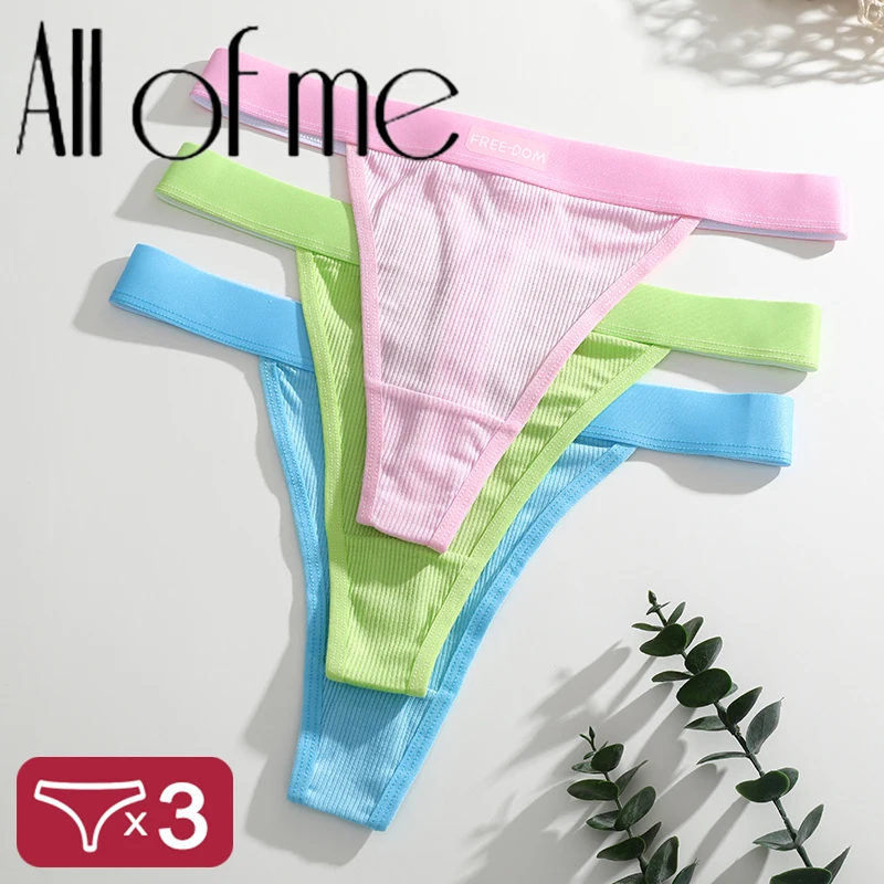 3 pz/set Perizoma Libero donna Mutandine Senza Soluzione di Continuità delle donne Sexy Biancheria Intima a vita bassa Solido G-string Traspirante T-back Lingerie Femminile