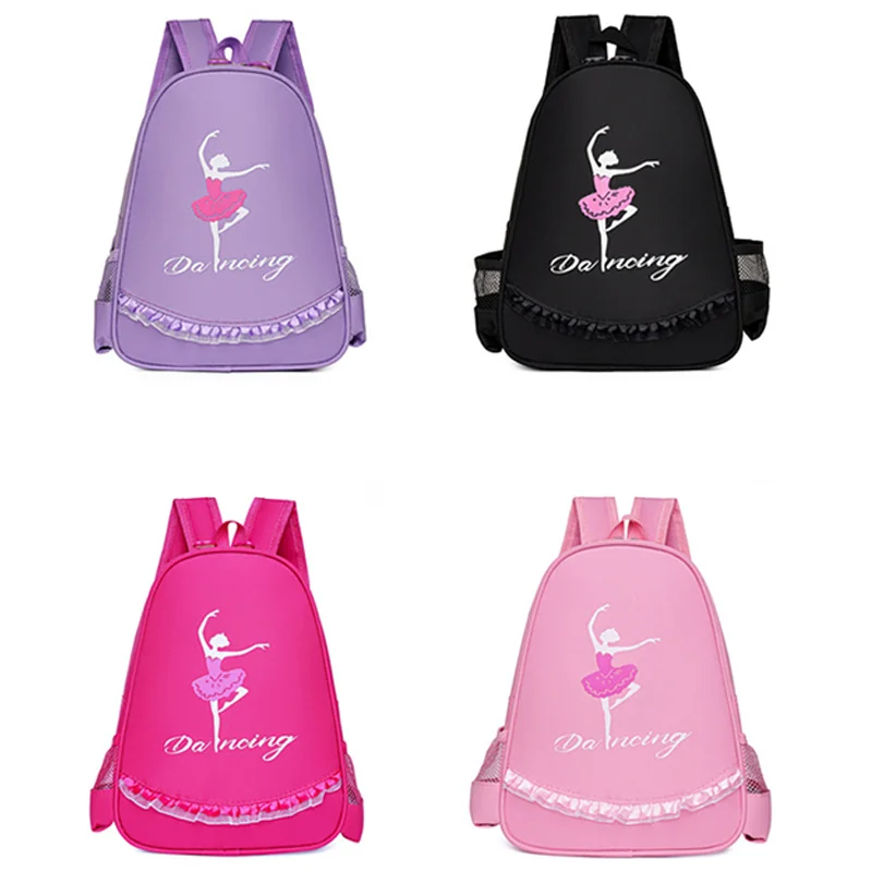 Kinder Mädchen Ballett Tanz Lagerung Spitze Rand Rucksack tanzen Latin tanzen Seesack Ballerina Lagerung Handtasche Schule Daypack