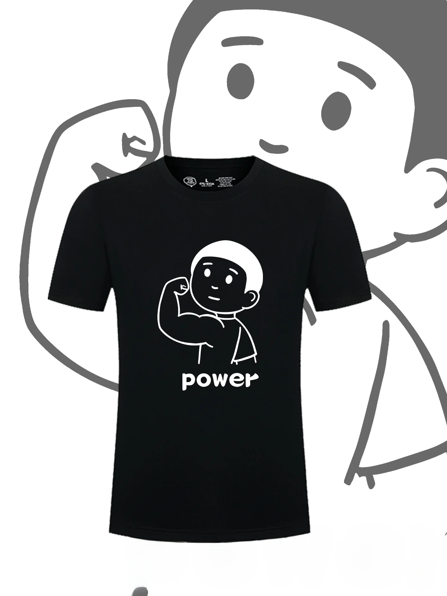 

Мужская хлопковая футболка свободного кроя с коротким рукавом, повседневная, с круглым вырезом, с принтом, удобная, дышащая, в уличном стиле