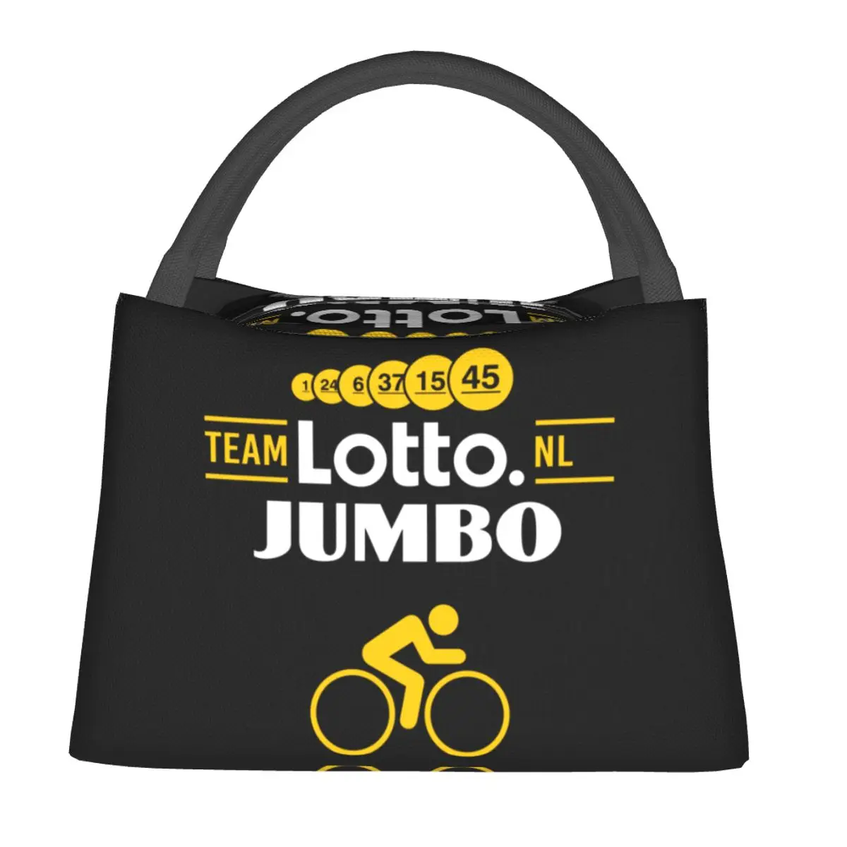 

Team J-Jumboss Lunch Bag Visma Cycling Kawaii Lunch Box Outdoor Picnic Convenient Thermal Tote Handbags Print Cooler Bag