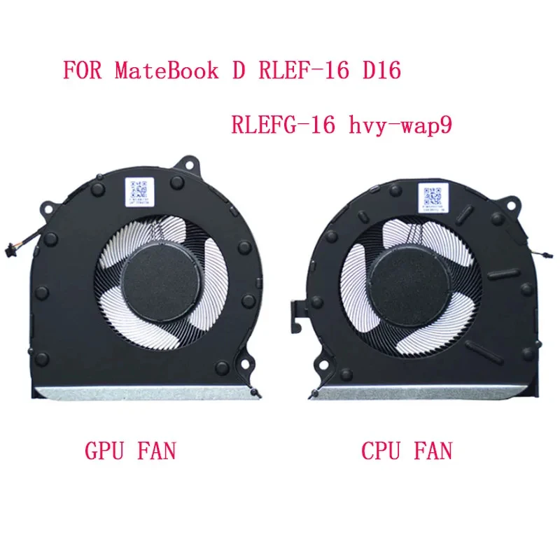 H+NEW Laptop CPU GPU Cooling Fan For HuaWei MateBook D RLEF-16/D16 RLEFG-16 hvy-wap9  Cooler Radiator NS85C57 NS85C58 20D09