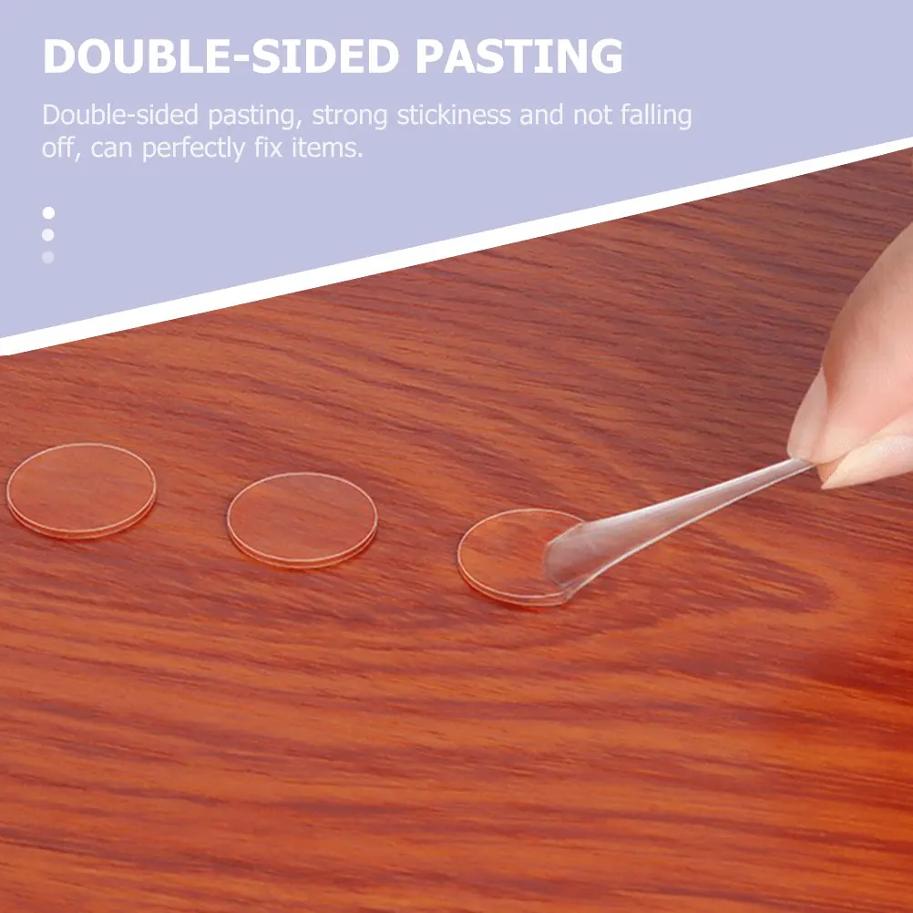 

200pcs Double Sided Tape Clear Adhesive Dots 10mm Round 20mm Square for Crafts Balloons Posters No Residue Strong Sticky Putty