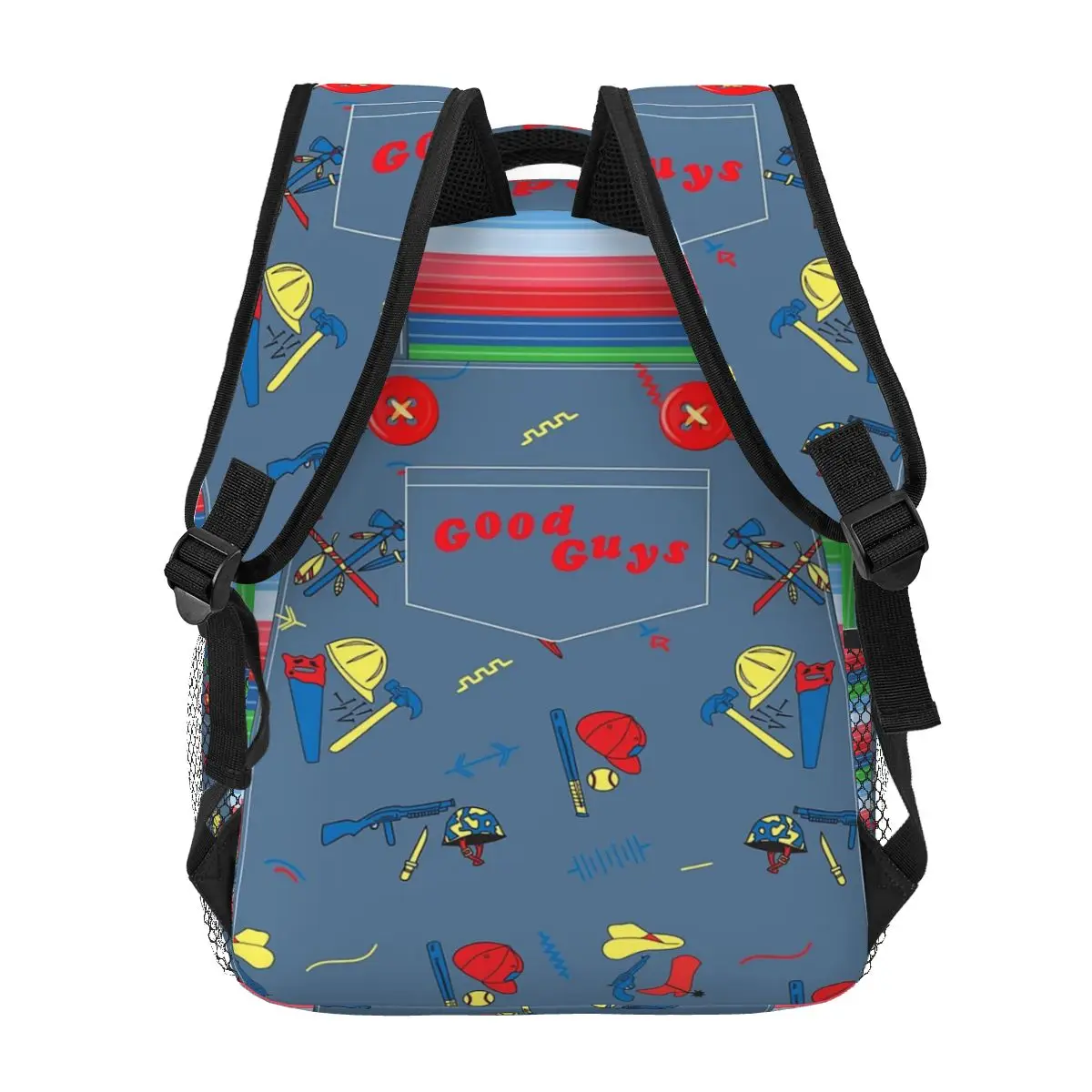 Gute Jungs Kinderspiel Chucky - Killer Puppe Overalls Rucksäcke Jungen Mädchen Bücher tasche Kinder Schult aschen Rucksack Umhängetasche