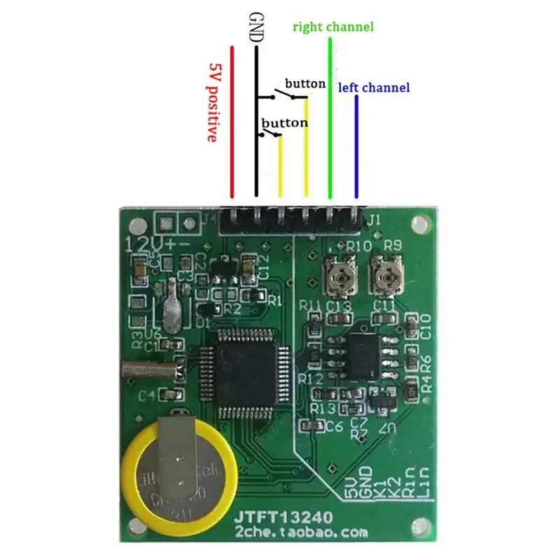 Music Spectrum Display Analyzer 1.3 Inch LCD MP3 Power Amplifier Audio Level Indicator Rhythm Balanced VU METER Module