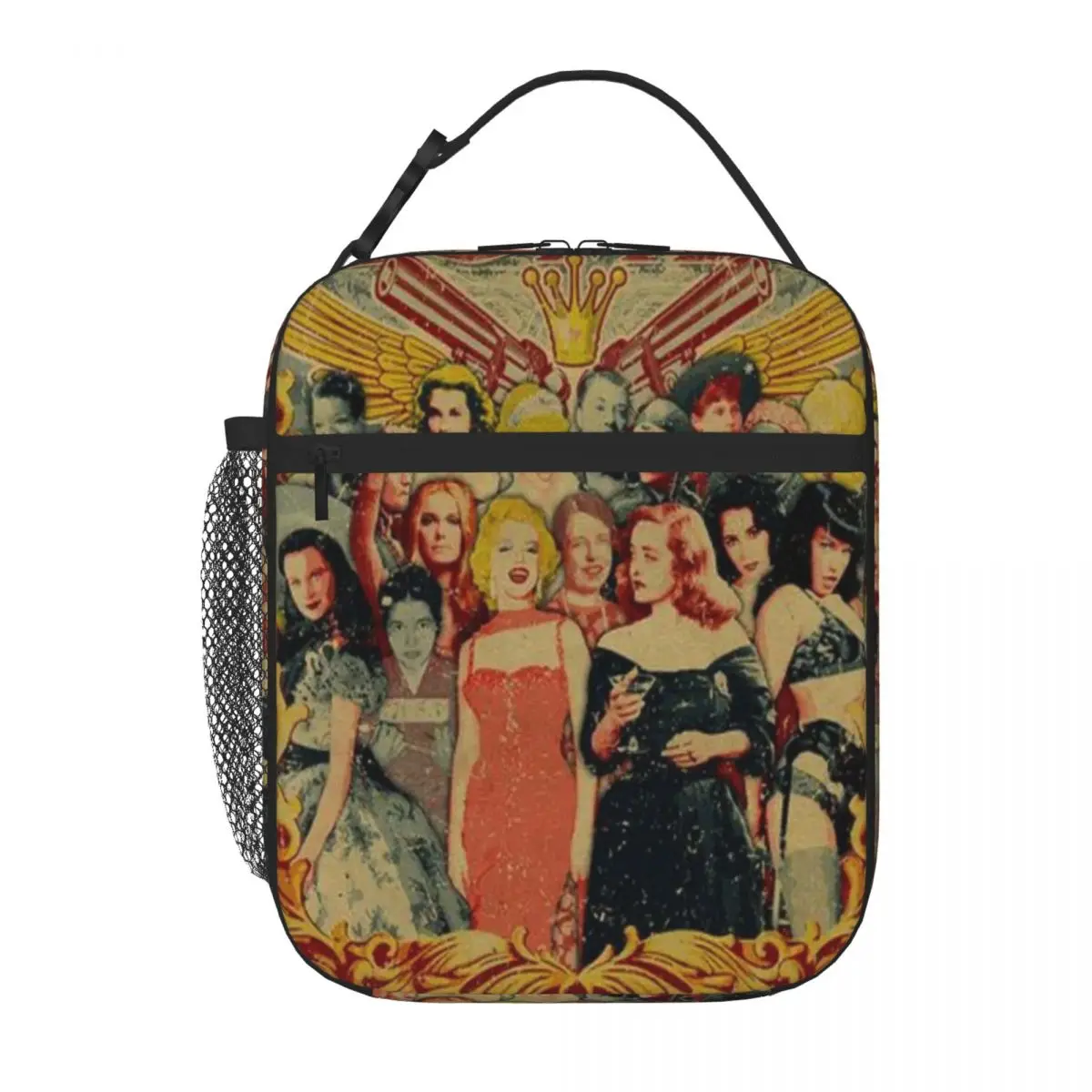 Bestselling Well Behaved Women Rarely Make History Vintage Poster Slim Fit Foldable Lunch Bag Outdoor Barbecue Lunch Tote