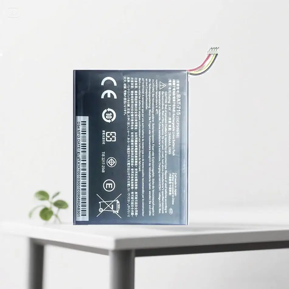 

Long Lasting Tablet Battery For Acer Iconia Tab B1 B1-A71 B1-710 4Lines Version Bat-715 2640Mah