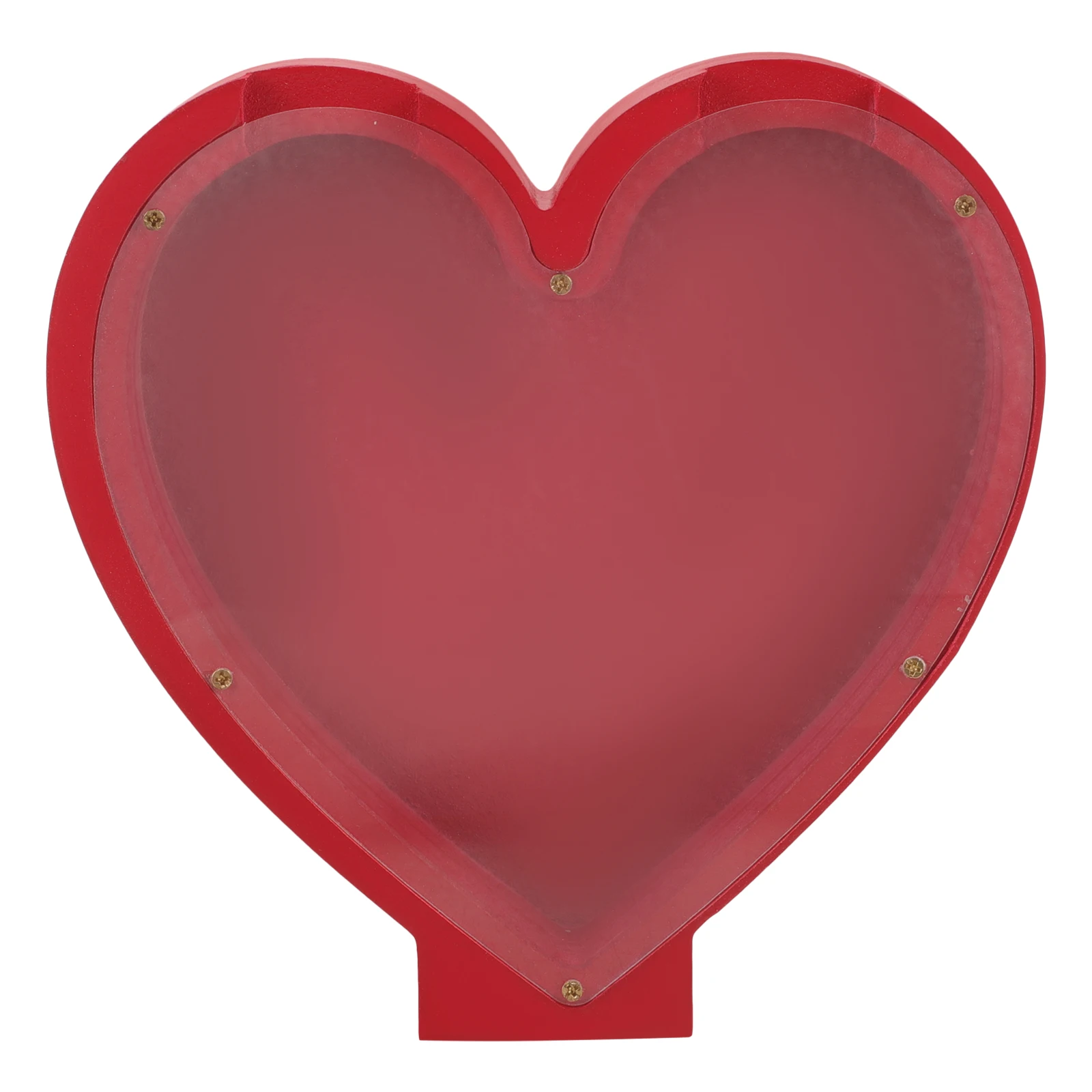 

Heart Shaped Piggy Bank Money Saving Box for Kids Birthday Gifts Red Color Plastic Large Size Storage Solution Cash Holder
