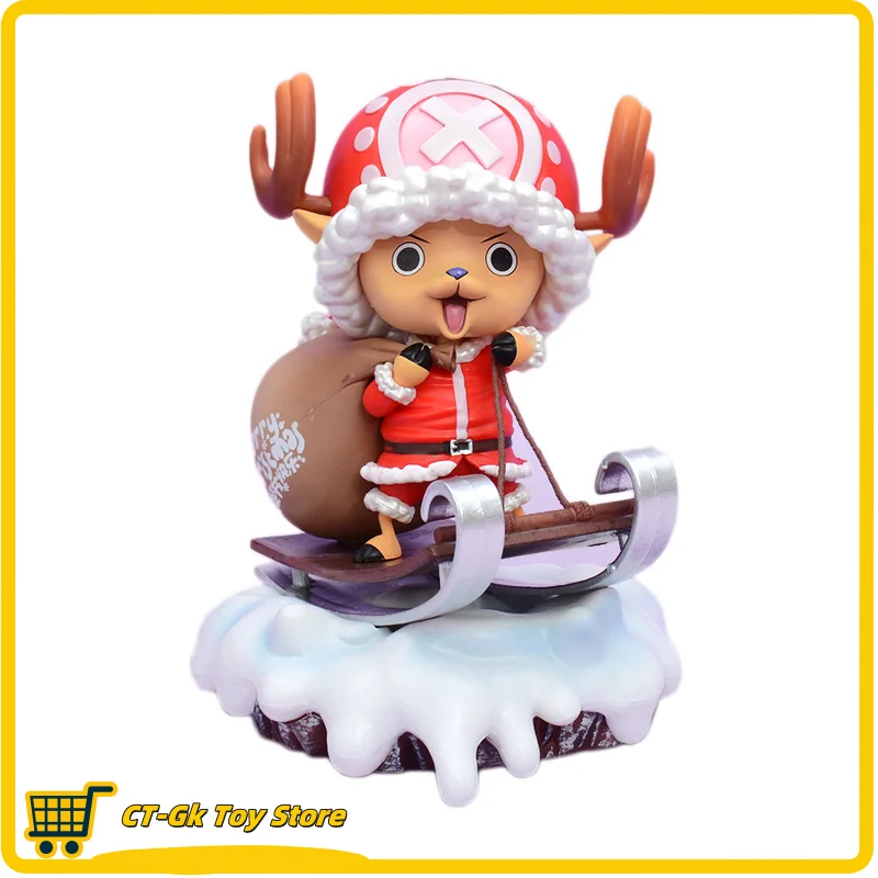 Anime Peripherals One Piece Tony Tony Chopper  Action Figure Cute Sledges Christmas Gifts Model Toys Collection Ornaments Gift