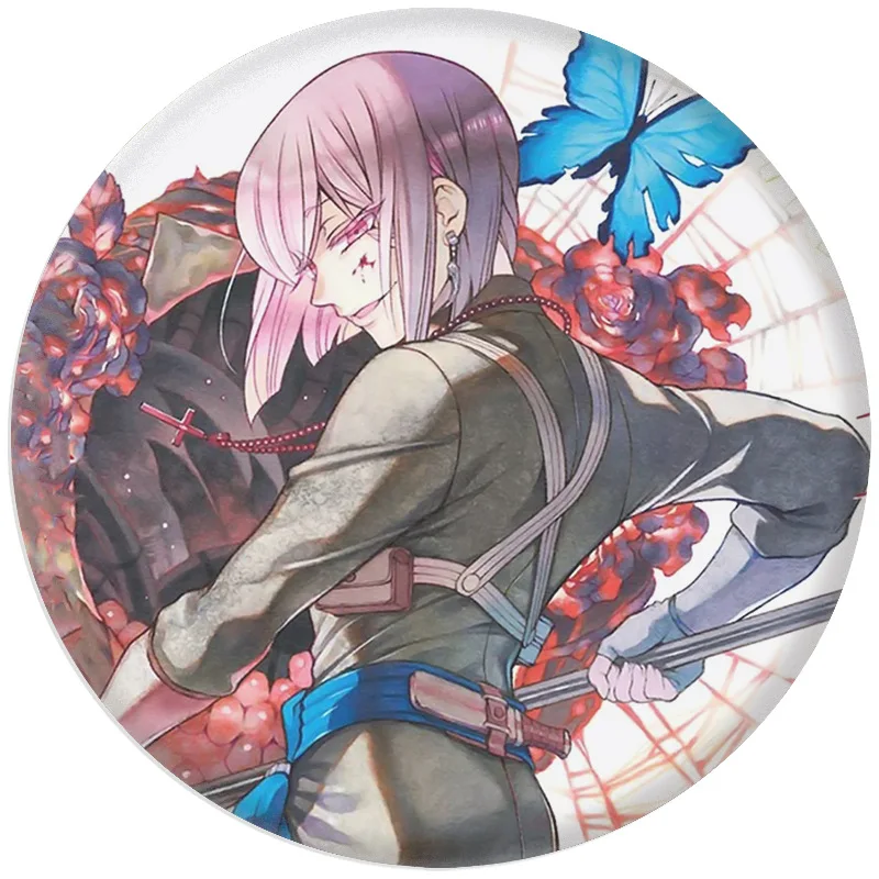 The Case Study of Vanitas 58mm iron button badge round icon بروش معدني