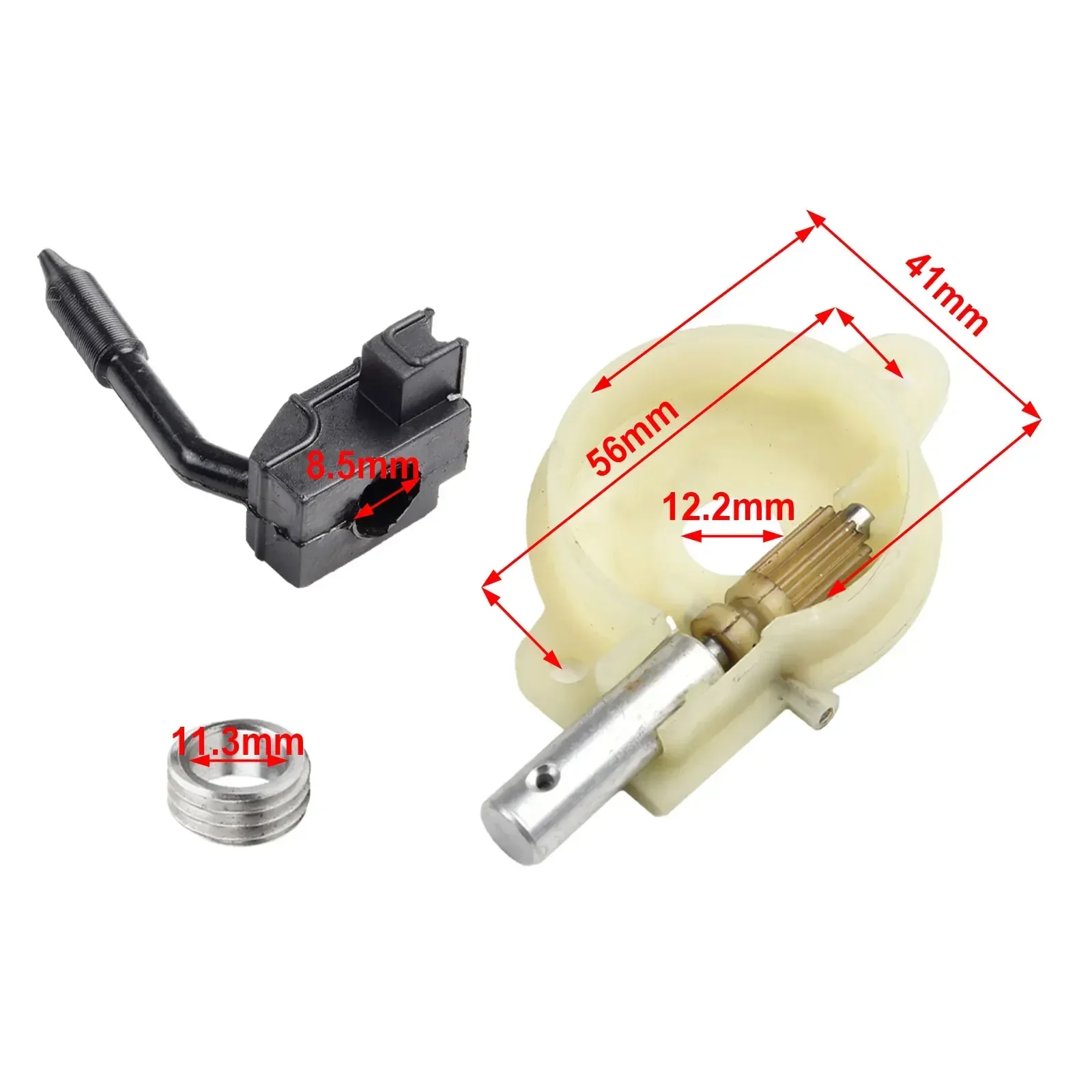 ワームギアオイルポンプオイラー、クラッチドラムキット、チェーンソー交換、ガーデンパワーツール、Husqvarna 41、136、137、142、141、141に適合