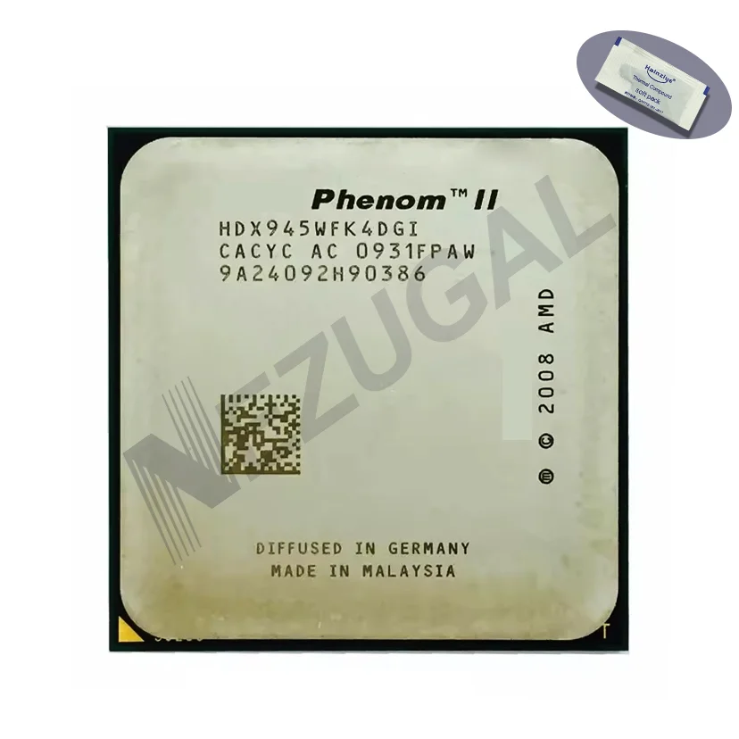 Phenom II X4 945 95W X4-945 HDX945WFK4DGI HDX945WFK4DGM HDX945WFGMBOX 3 Ghz Quad Core 2M 95W Socket AM2+ AM3 CPU processor