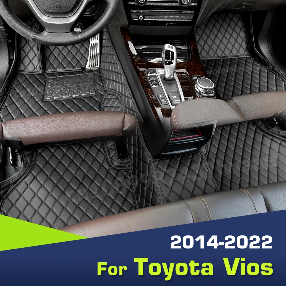 

Автомобильные коврики для Toyota Vios 2014, 2015, 2016, 2017, 2018, 2019, 2020, 2021, 2022, аксессуары для интерьера
