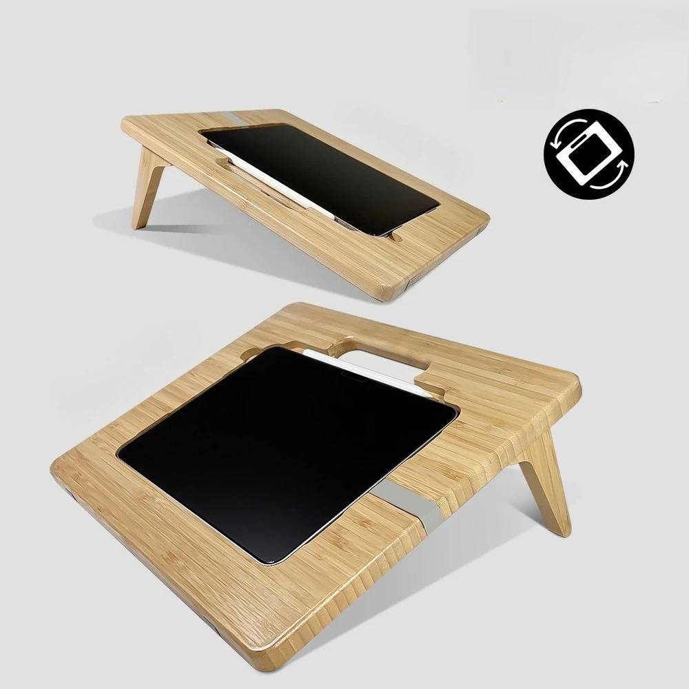

Portable Solid Wood Tablet/IPad Stand Adjustable Angle Desk Holder for Home Office Painting Writing Heat Dissipation