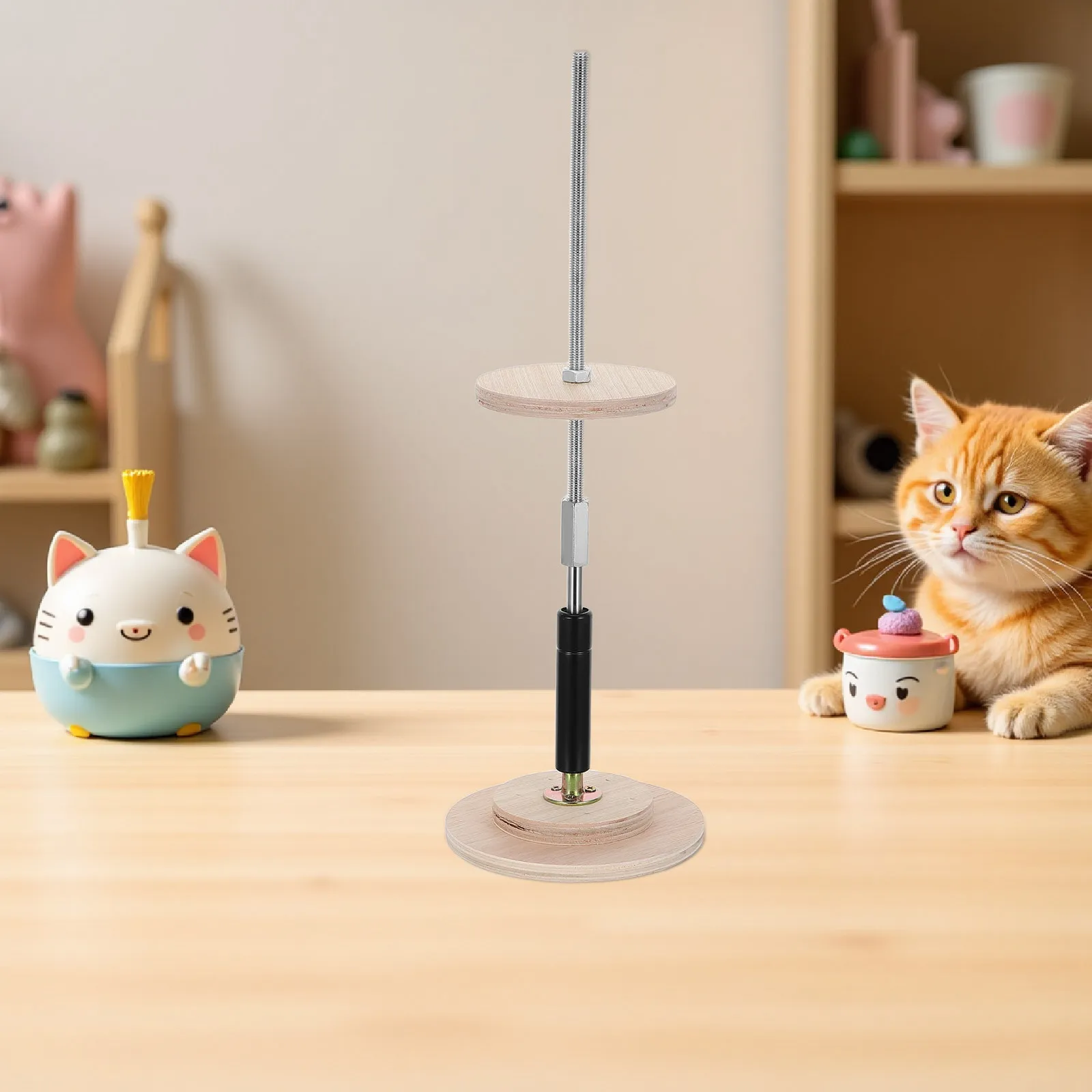 Cat Tree Top Mount Heavy Duty Support Rod Floor to Ceiling Kitten Tower Adjustable Replacement Part Indoor Cat Playground Base