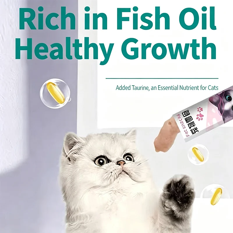 High Meat Content Lickable Wet Cat Treats, Healthy Squeezable Soft Puree Cat Snacks - 0.5 Ounces Each Tube, 20 Tubes
