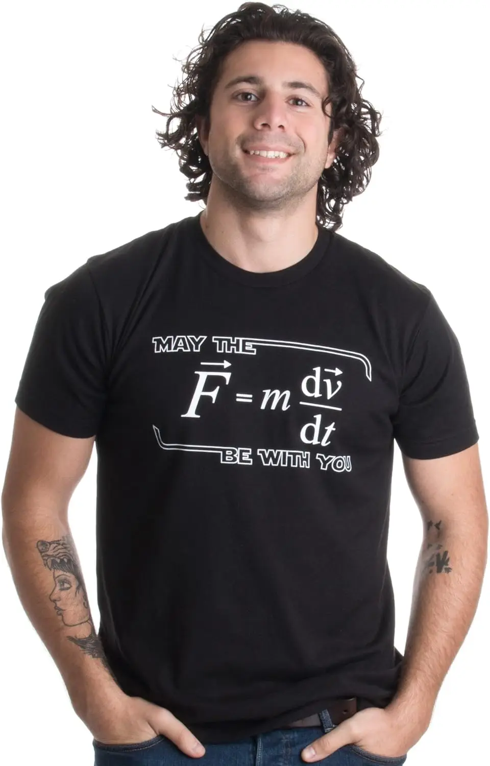 May The (F=m*dv/dt) Be with You | Funny Physics Science Unisex T-Shirt