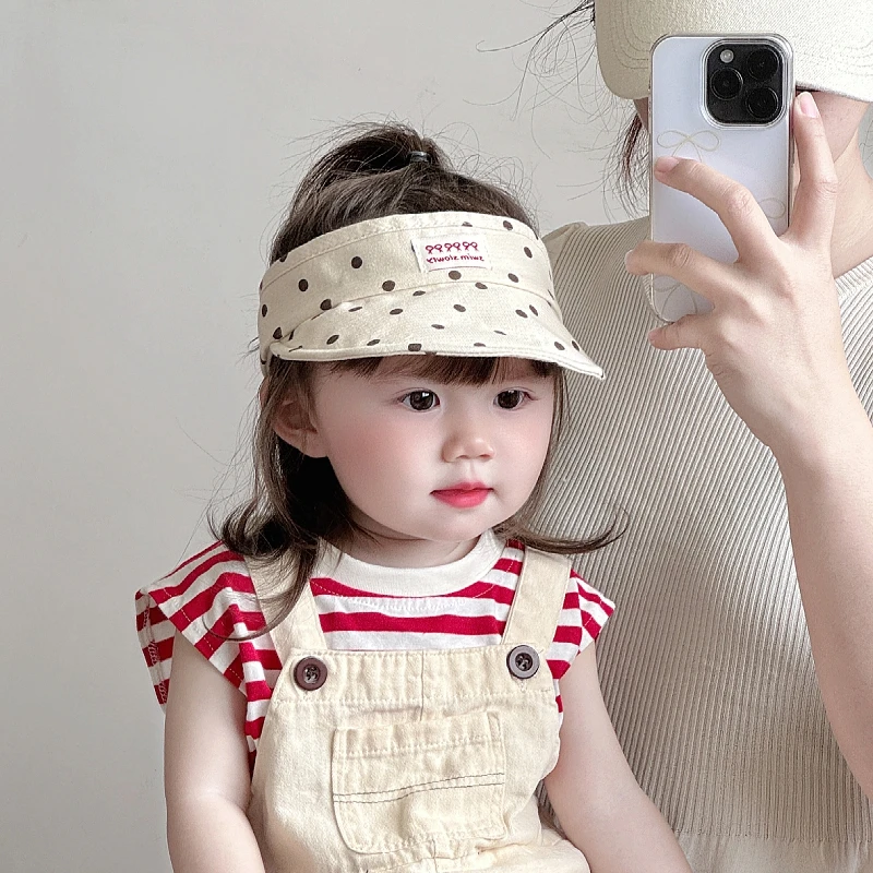 

Summer Autumn Children Sun Hat for Girls Fashion Baby Outdoor Travel Beach Visor Caps Toddler Kids Casual Empty Top Hat